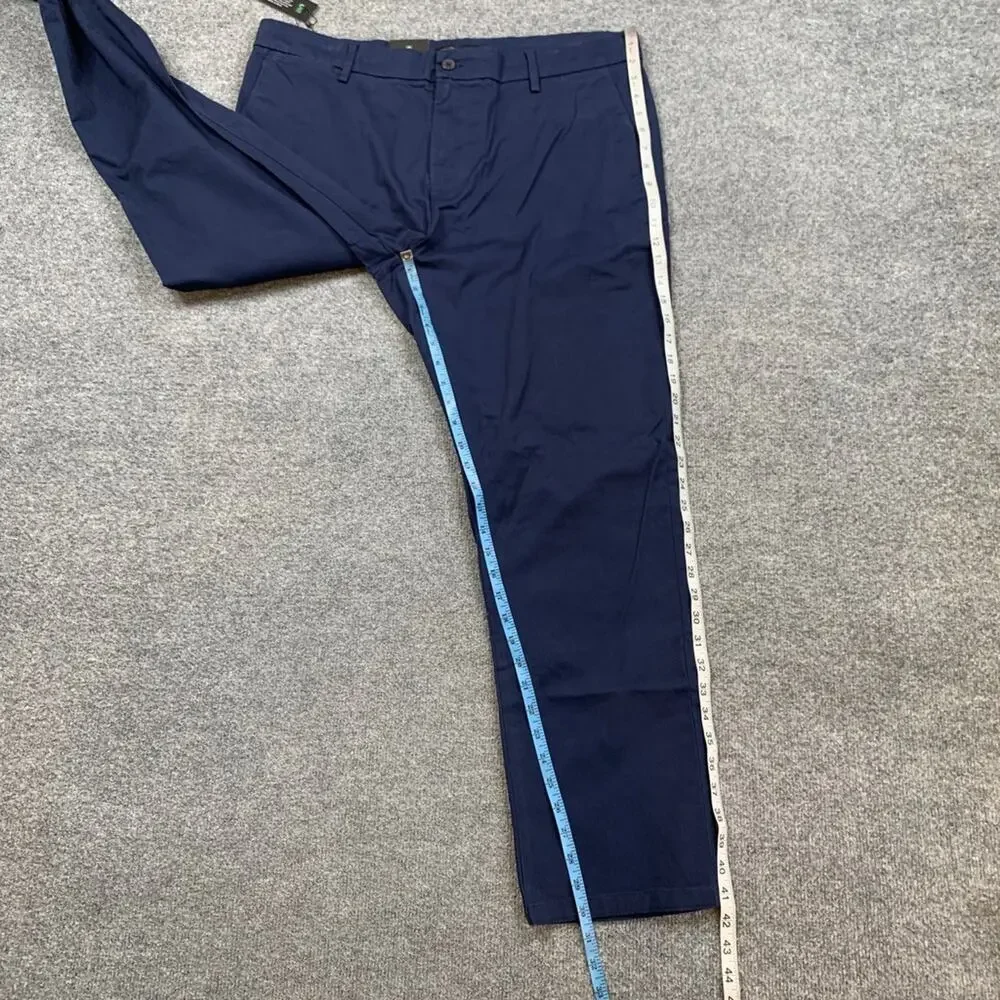 Banana Republic Pants Mens 38 Blue Cotton Stretch Chino Flat Front Casual Travel